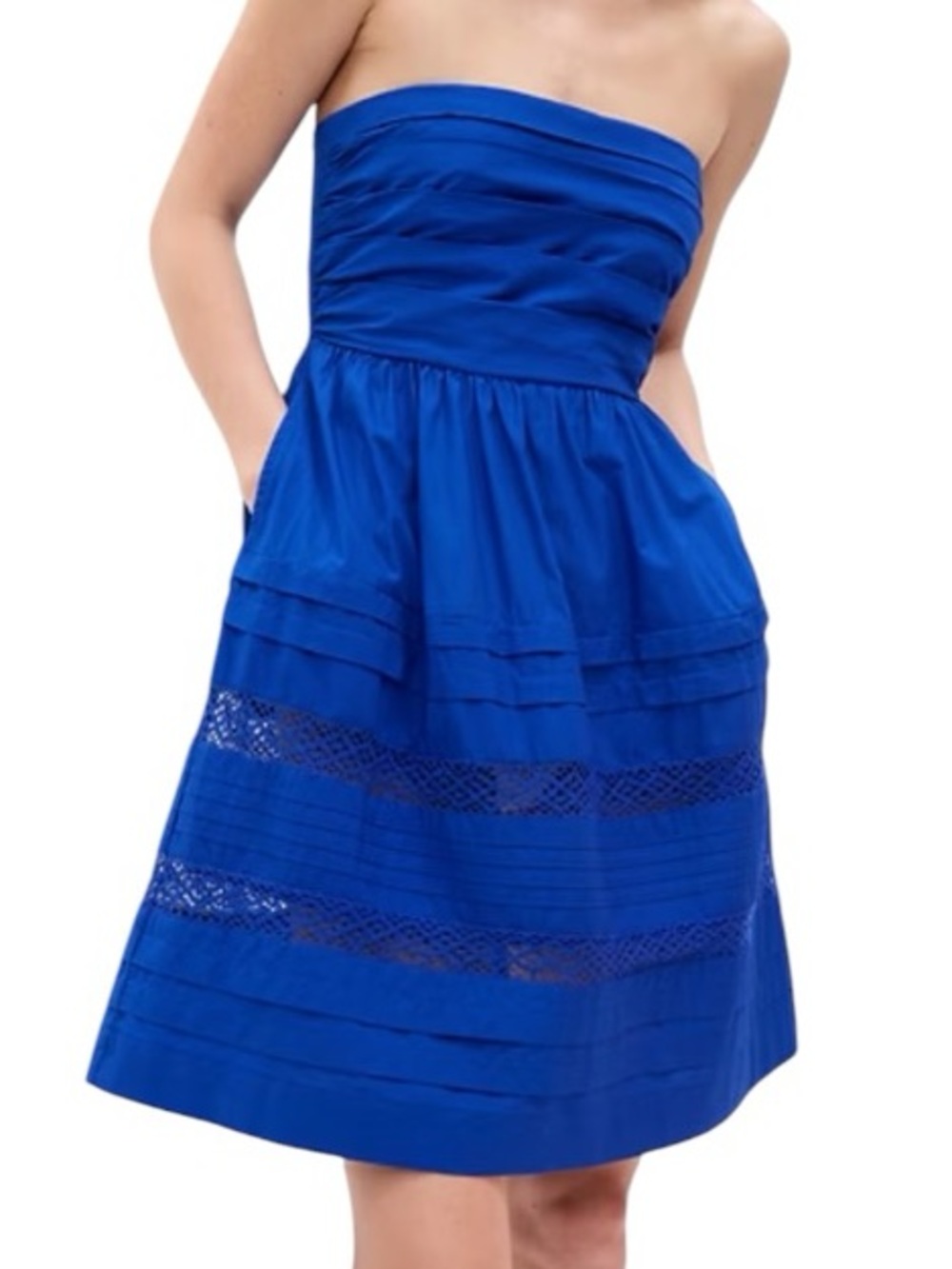 GAP Strapless Smocked Black Dress Small NWT - Picture 3 of 10